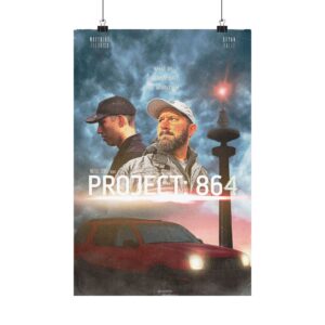 Project 864 Matte Poster — Retro Sci‑Fi Movie Style Vertical Wall Art