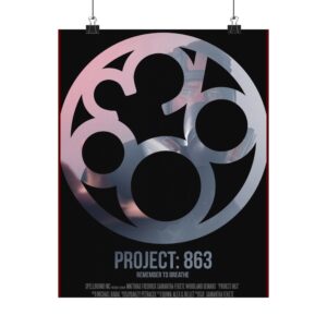 Project: 863 Matt Mask Inspirational Matte Vertical Poster - Unique Wall Art for Home & Office